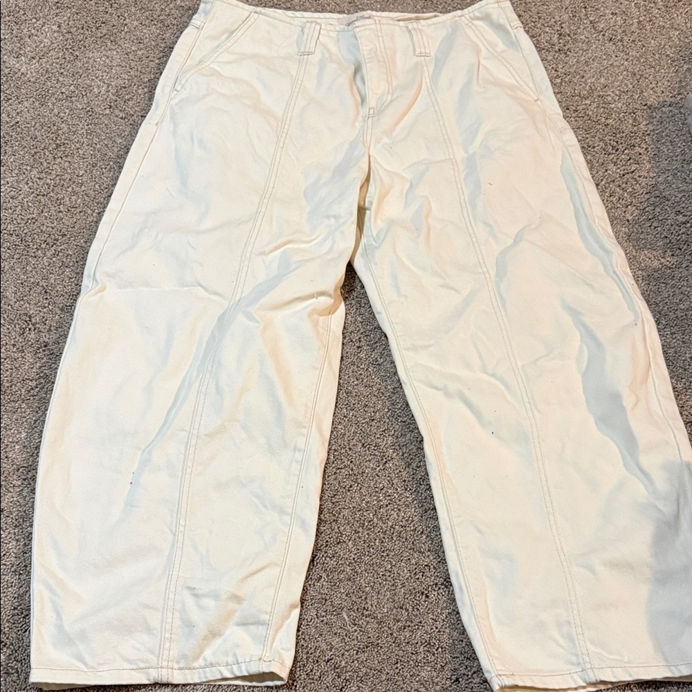 Target white barrel jeans